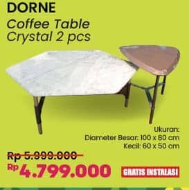 Promo Harga Courts Dorne Coffee Table Crystal   - COURTS