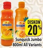 Promo Harga Sunquick Minuman Sari Buah All Variants 840 ml - Hypermart