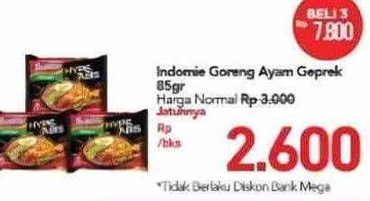 Promo Harga INDOMIE Hype Abis Ayam Geprek 85 gr - Carrefour