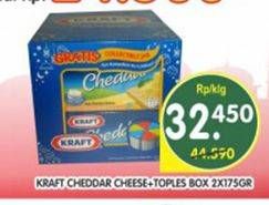 Promo Harga KRAFT Cheese Cheddar per 2 pcs 175 gr - Superindo