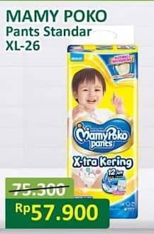 Promo Harga Mamy Poko Pants Xtra Kering XL26 26 pcs - Alfamart