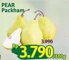 Promo Harga Pear Packham per 100 gr - Alfamidi