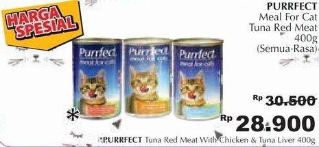Promo Harga PURRFECT Cat Food With Chicken Tuna Liver 400 gr - Giant
