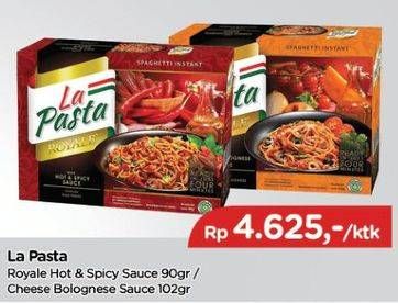 Promo Harga LA PASTA Royale Spaghetti Hot & Spicy Sauce 90 gr - TIP TOP