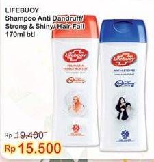 Promo Harga LIFEBUOY Shampoo Anti Dandruff, Strong Shiny, Anti Hair Fall 170 ml - Indomaret