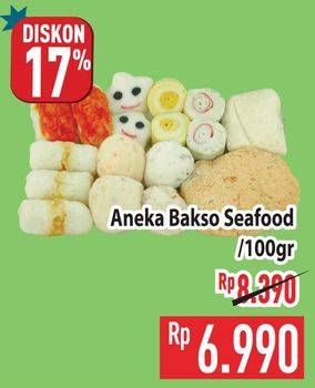 Promo Harga Aneka Bakso Seafood per 100 gr - Hypermart