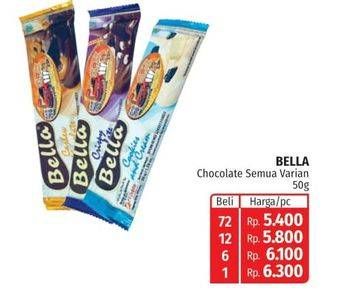 Promo Harga Bella Premium Chocolate All Variants 50 gr - Lotte Grosir