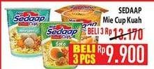 Promo Harga SEDAAP Mie Cup Ayam Bawang Telur, Baso Spesial, Ayam Jerit, Kari Spesial, Soto, Korean Spicy Chicken 75 gr - Hypermart