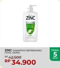Promo Harga Zinc Shampoo Refreshing Cool 450 ml - Yogya