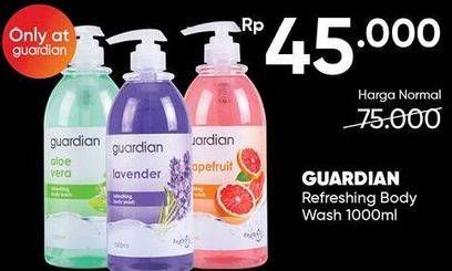 Promo Harga GUARDIAN Refreshing Body Wash 1000 ml - Guardian