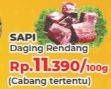 Promo Harga Daging Rendang Sapi Sapi per 100 gr - Yogya