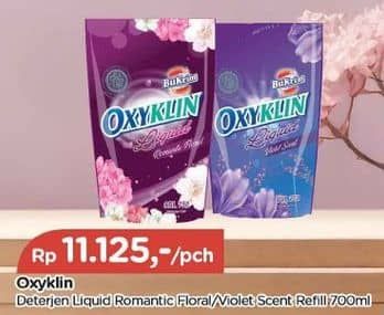 Promo Harga Bukrim Oxy Klin Liquid Violet Scent, Romantic Floral 700 ml - TIP TOP