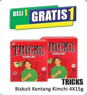Promo Harga Tricks Biskuit Kentang Kimchi per 4 pcs 15 gr - Hari Hari