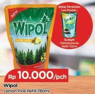 Promo Harga WIPOL Karbol Wangi Lemon Pine 780 ml - TIP TOP
