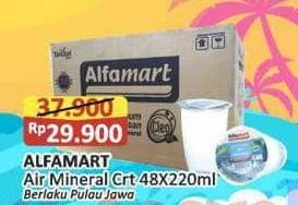 Promo Harga Alfamart Air Mineral per 48 botol 220 ml - Alfamart