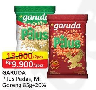 Promo Harga Garuda Snack Pilus Pedas, Mie Goreng per 2 pouch 85 gr - Alfamart