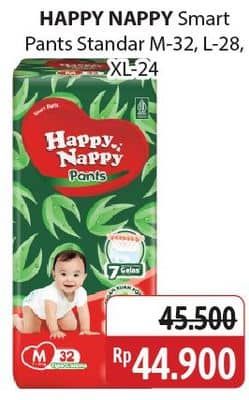 Promo Harga Happy Nappy Smart Pantz Diaper M32, L28, XL24 24 pcs - Alfamidi