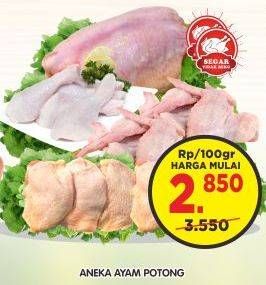 Promo Harga Aneka Ayam Potong per 100 gr - Superindo