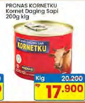 Promo Harga Pronas Corned Beef 198 gr - Indomaret