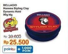 Promo Harga BELLAGIO HOMME Styling Clay Dynamic Hold 90 gr - Indomaret
