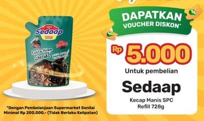 Promo Harga Sedaap Kecap Manis Kedelai Hitam Special 725 ml - Yogya