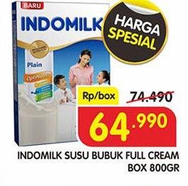 Promo Harga INDOMILK Susu Bubuk Full Cream 800 gr - Superindo