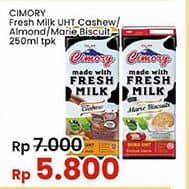 Promo Harga Cimory Susu UHT Cashew, Almond, Marie Biscuits 250 ml - Indomaret