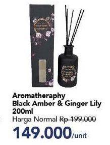 Promo Harga Aromatherapy Black Amber, Ginger Lily 200 ml - Carrefour