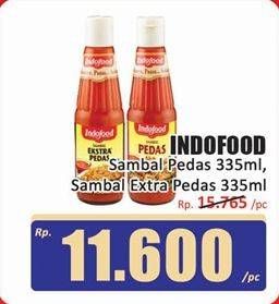Promo Harga Indofood Sambal Pedas, Ekstra Pedas 335 ml - Hari Hari