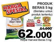 Promo Harga Royal Harvest Beras 5 kg - Giant