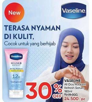 Promo Harga VASELINE Hijab Bright Cooling Body Serum 180 ml - Guardian