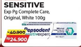 Promo Harga Pepsodent Pasta Gigi Sensitive Expert Original, Whitening, Enamel Care 100 gr - Alfamart