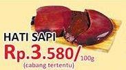 Promo Harga Beef Liver (Hati Sapi) per 100 gr - Yogya