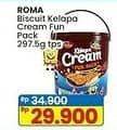 Promo Harga Roma Kelapa Cream Fun Pack 297 gr - Indomaret