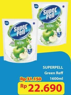 Promo Harga Super Pell Pembersih Lantai Fresh Apple 1600 ml - Hypermart