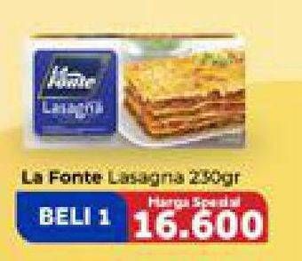Promo Harga LA FONTE Lasagna 230 gr - Carrefour
