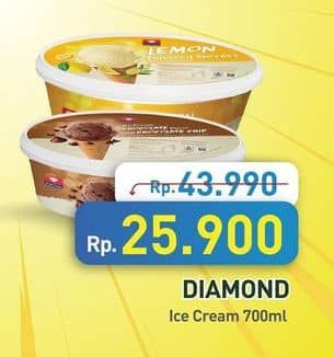 Promo Harga Diamond Ice Cream 700 ml - Hypermart