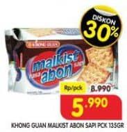 Promo Harga Khong Guan Malkist Abon Sapi 135 gr - Superindo