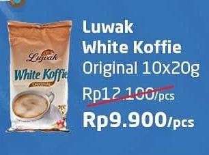 Promo Harga Luwak White Koffie Original 10 sachet - Alfamart