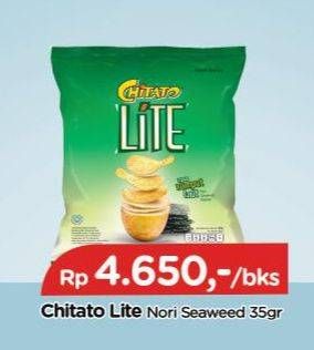 Promo Harga CHITATO Lite Snack Potato Chips  Seaweed 35 gr - TIP TOP