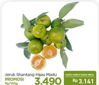 Promo Harga Jeruk Shantang Hijau Madu per 100 gr - Carrefour