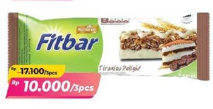 Promo Harga Fitbar Makanan Ringan Sehat Chocolate, Fruits, Tiramisu Delight, Cheese Delight 20 gr - Alfamart
