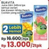 Promo Harga Buavita Fresh Juice Kecuali Korean White Peach 245 ml - Indomaret