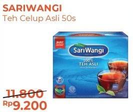 Promo Harga Sariwangi Teh Asli 50 pcs - Alfamart