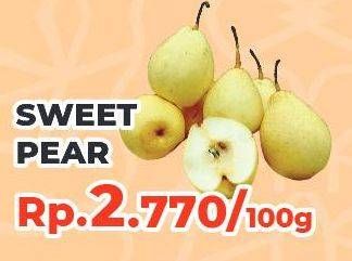 Promo Harga Pear Sweet per 100 gr - Yogya