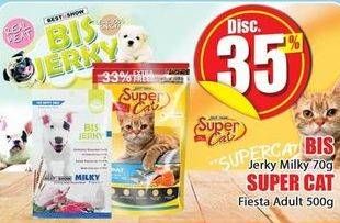 Promo Harga BIS Jerky Milky 70g/SUPER CAT Fiesta Adult 500g  - Hari Hari