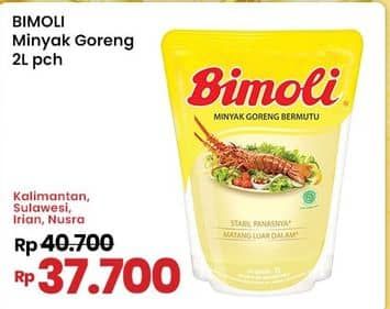 Promo Harga Bimoli Minyak Goreng 2000 ml - Indomaret