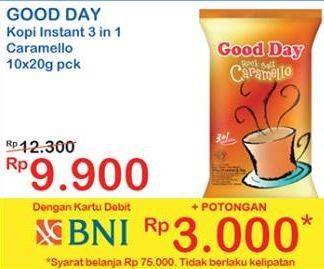 Promo Harga Good Day Instant Coffee 3 in 1 10 pcs - Indomaret