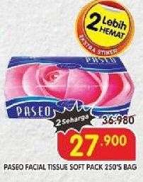 Promo Harga PASEO Facial Tissue 250 sheet - Superindo