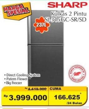 Promo Harga SHARP SJ-315GC-SD/SP/SS  - Giant